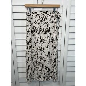 Kirious Los Angeles Polka Dot Rayon Wrap Skirt Women's Size Medium